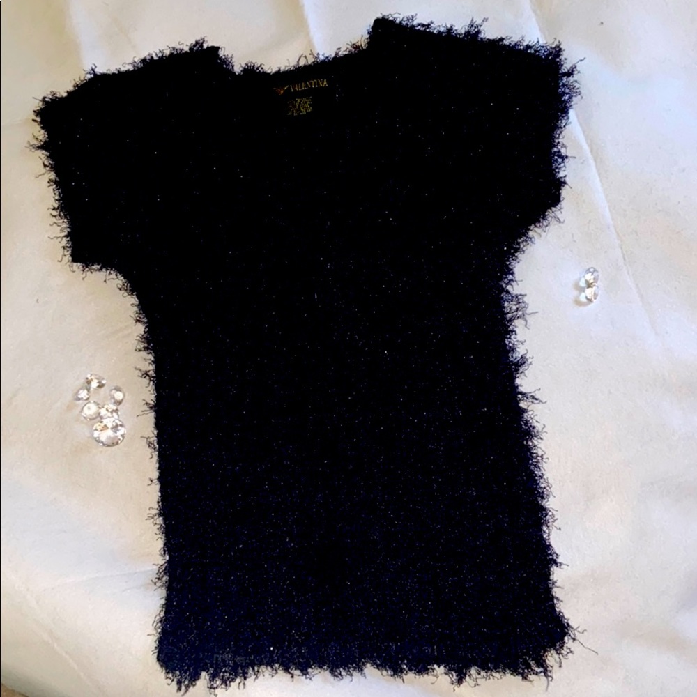 Black fuzzy sweater